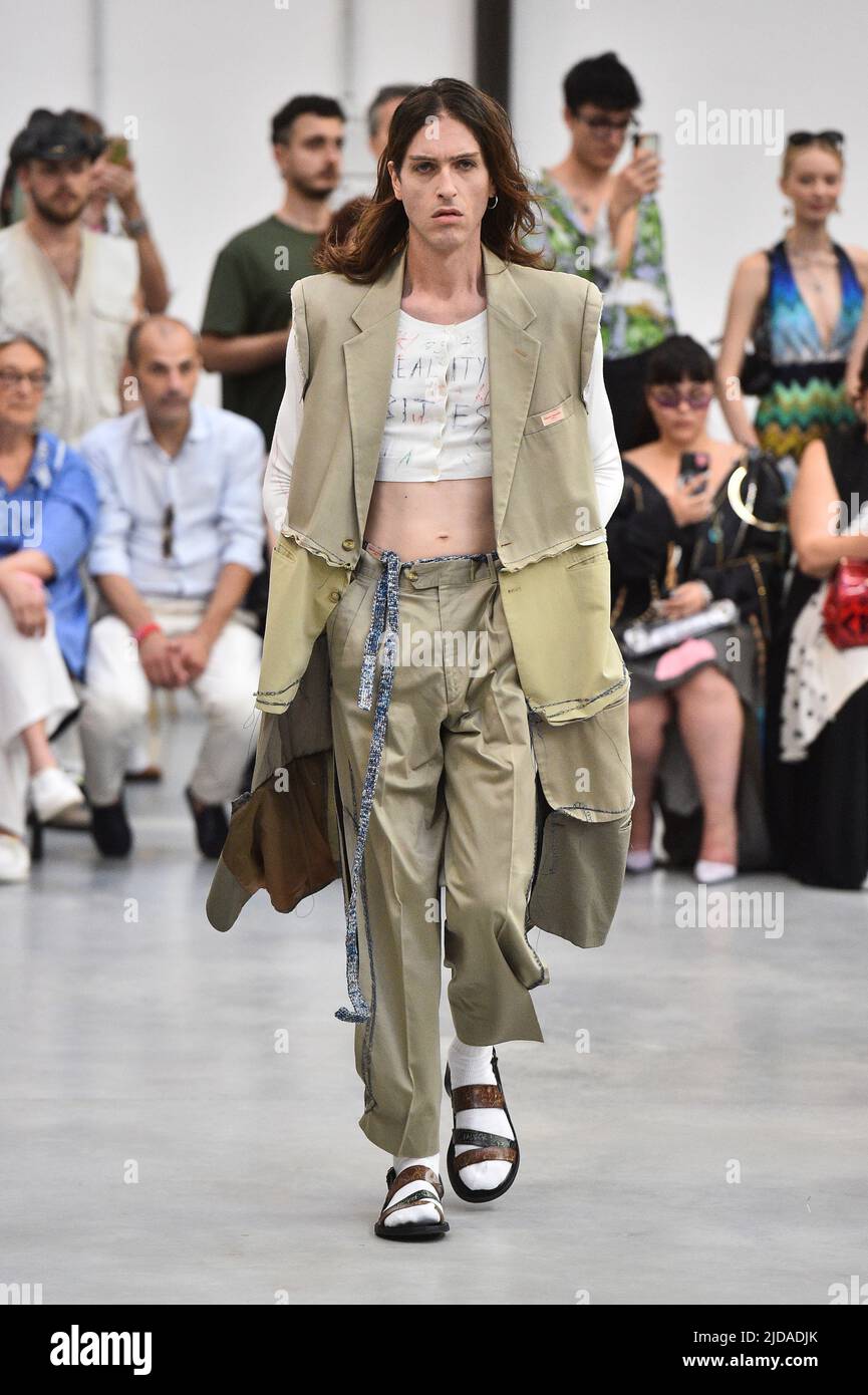 Milan Fashion Week Men S/S 2023 Simon Cracker Catwalk Milan, Italy