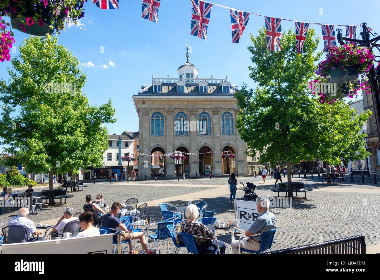 Abingdon County Hall (Museum), Market Place, Abingdon-on-Thames, Oxfordshire, England, United Kingdom Stock Photo