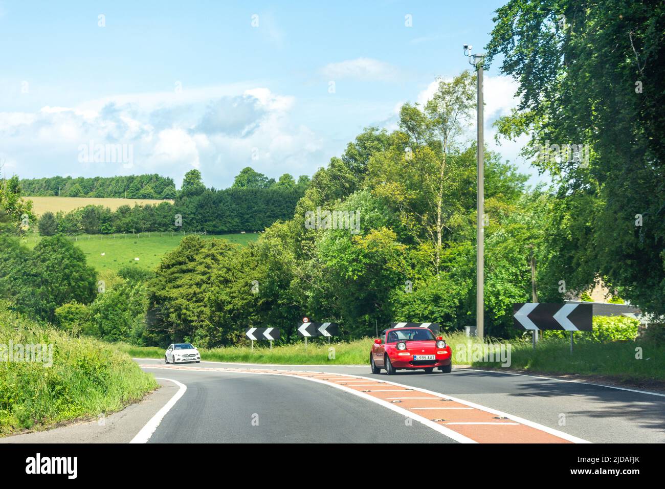 A417 road to Gloucester, Gloucestershire, England, United Kingdom Stock Photo