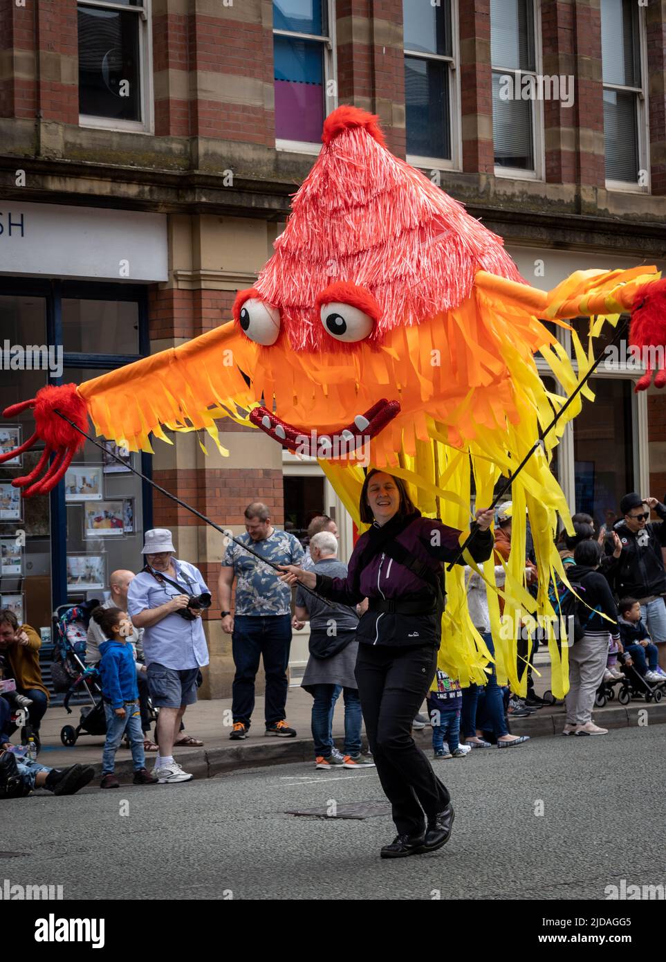 Manchester Day Parade, 19 June 2022: Friendly Monster Stock Photo