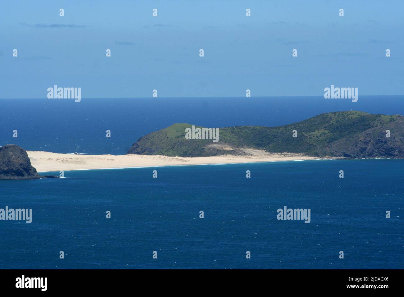 The coast line of the Bay of Islands, Northland, New Zealand Stock Photo