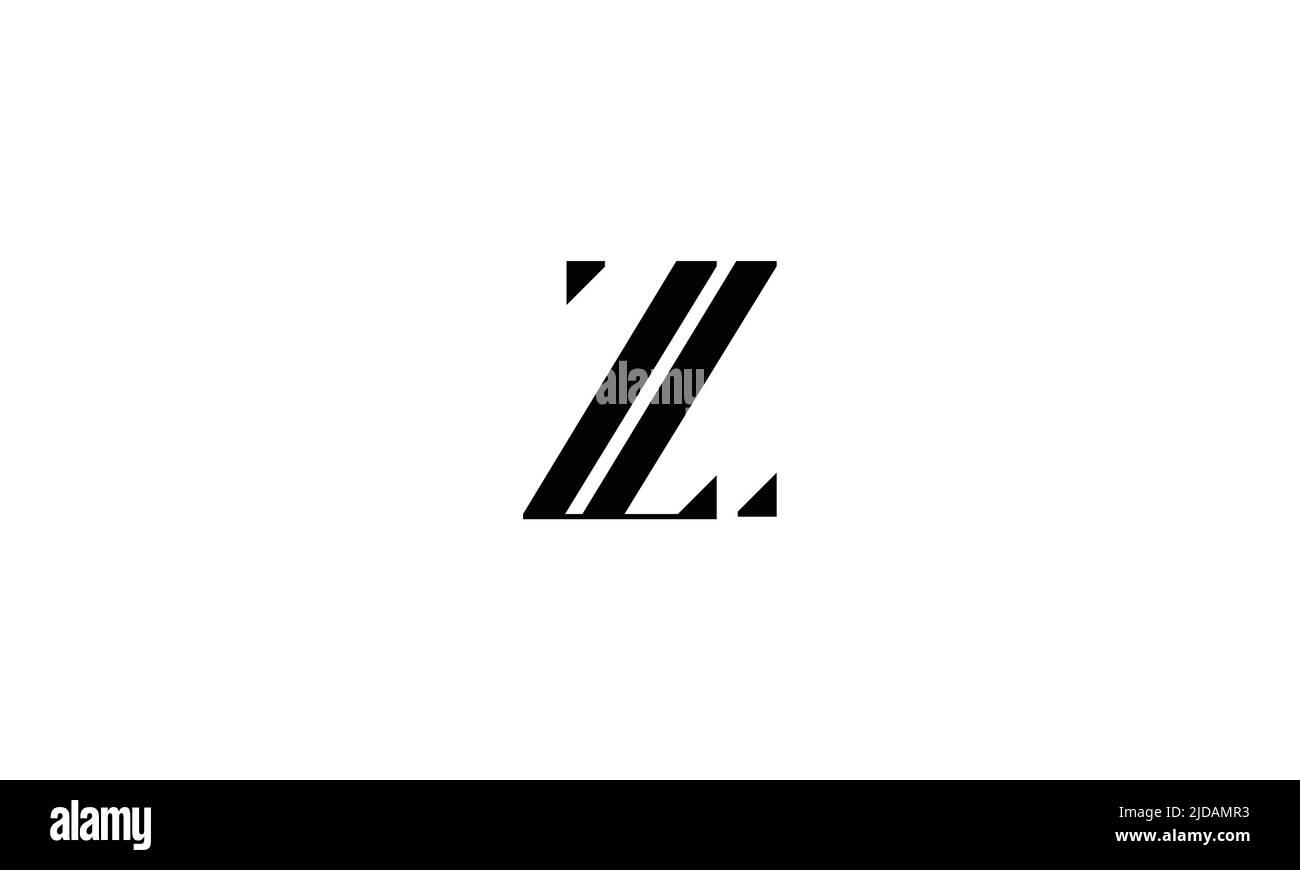 ZL, LZ Abstract Letters Logo Monogram Stock Vector