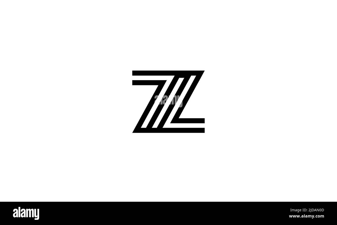 ZL, LZ Abstract Letters Logo Monogram Stock Vector