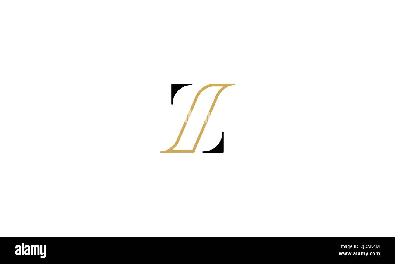 ZI, IZ Abstract Letters Logo Monogram Stock Vector