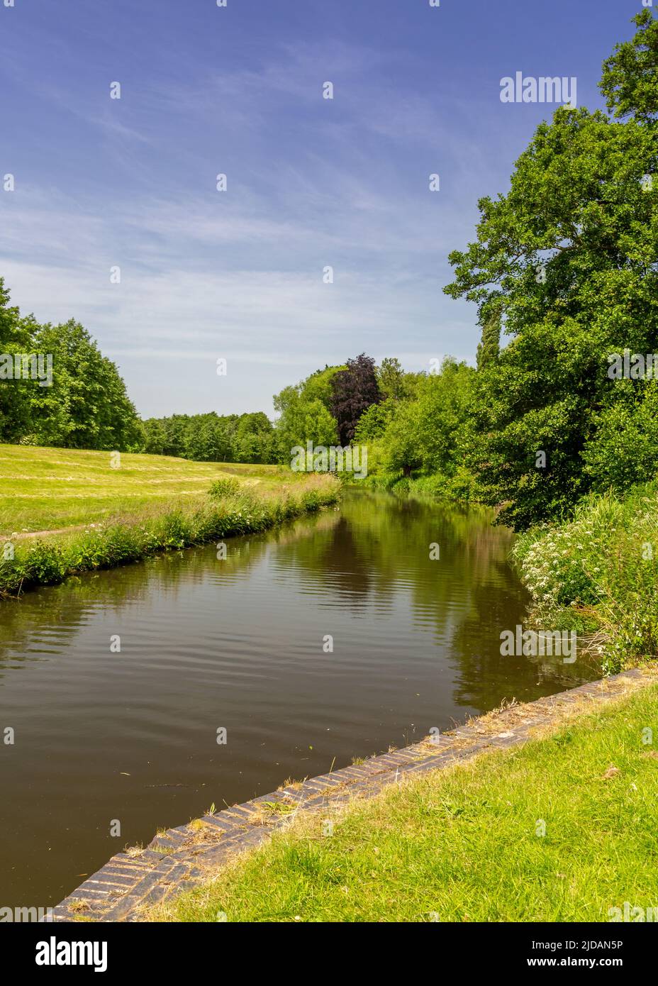 Stack Pools fishing lake in Springfield Park, Kidderminster
