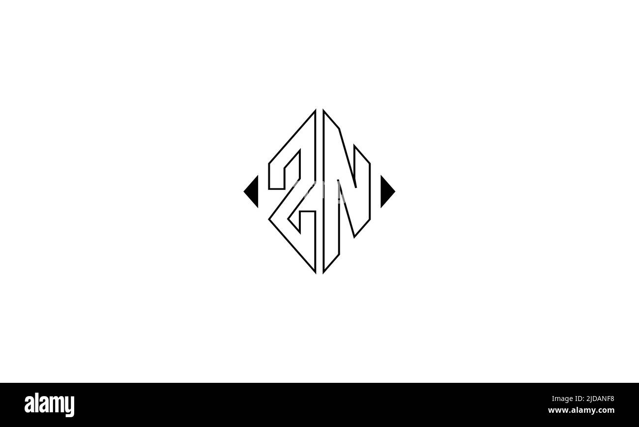 ZN, NZ Abstract Letters Logo Monogram Stock Vector Image & Art - Alamy