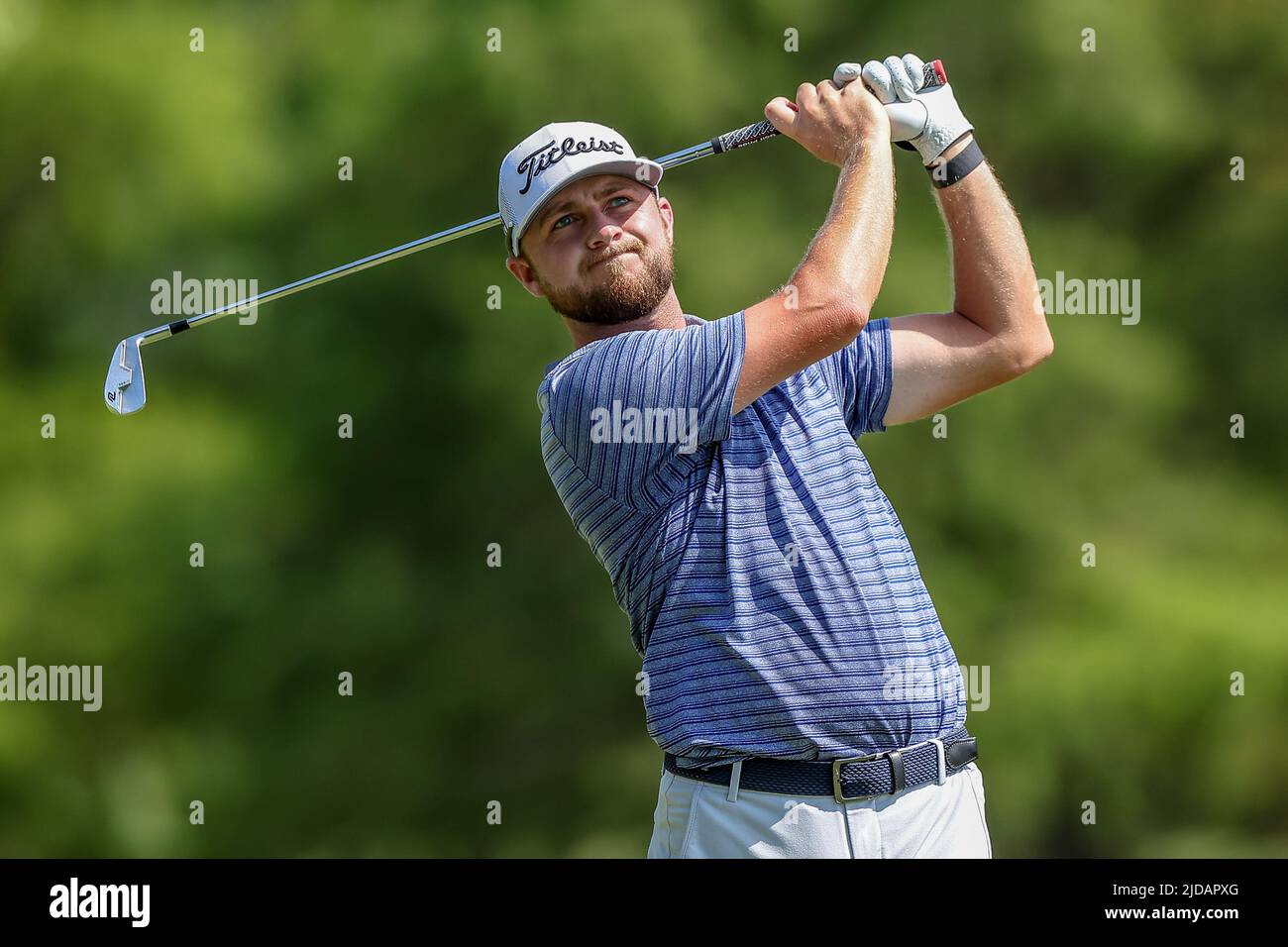 Wichita, KS, USA. 18th June, 2022. Alistair Docherty hits his tee shot ...