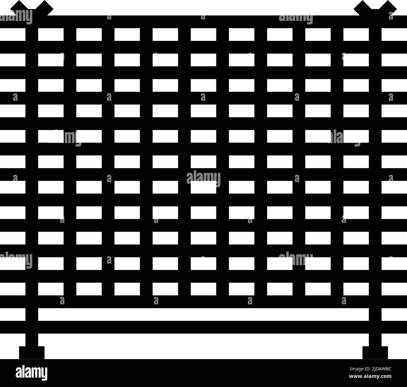 barrier fence line icon vector illustration Stock Vector Image & Art ...