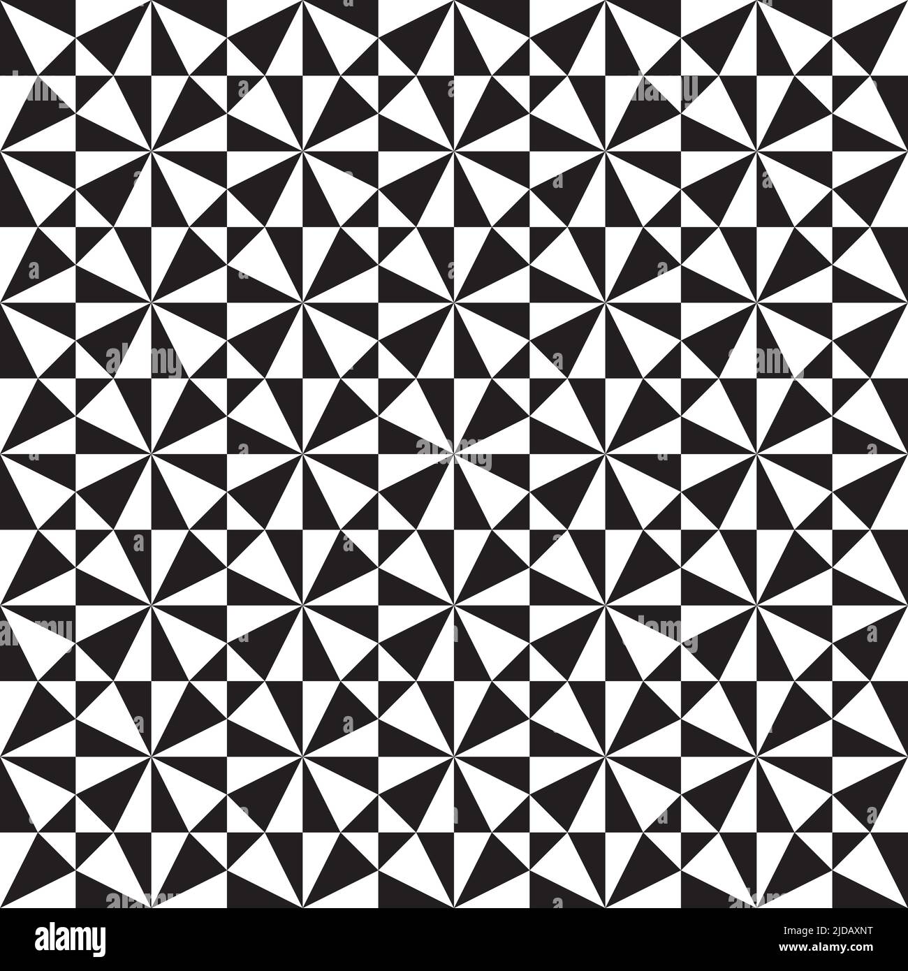 Seamless abstract geometric op art pattern background Stock Vector