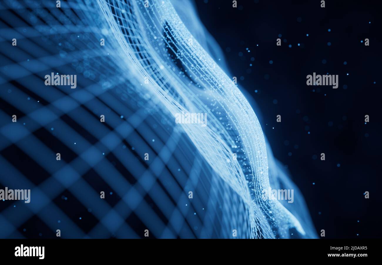 Digital dots grid data hi hi-res stock photography and images - Alamy
