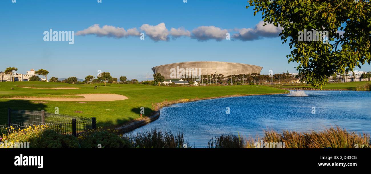 Cape Town Stadium and Green Point Park; Green Point, Cape Town, South Africa Stock Photo