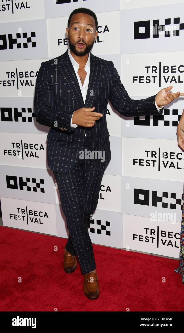 June 18, 2019 John Legend attend Tribeca Film Festival 2022 premiere of Loudmouth at BMCC Tribeca Performing Arts Center in New York June 18, 2019 Credit:RW/MediaPunch Stock Photo