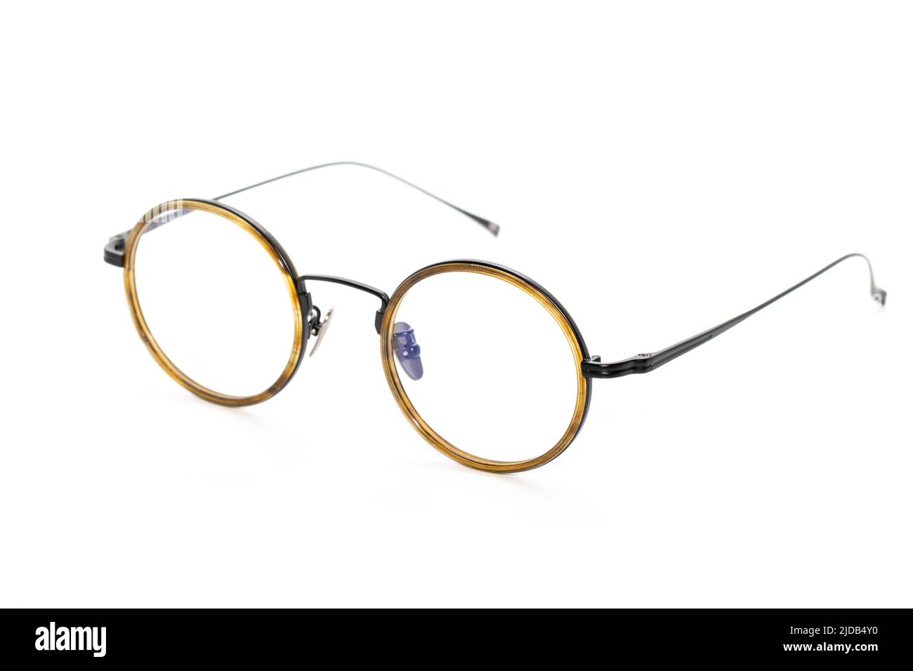 Image of modern fashionable spectacles isolated on white background ...