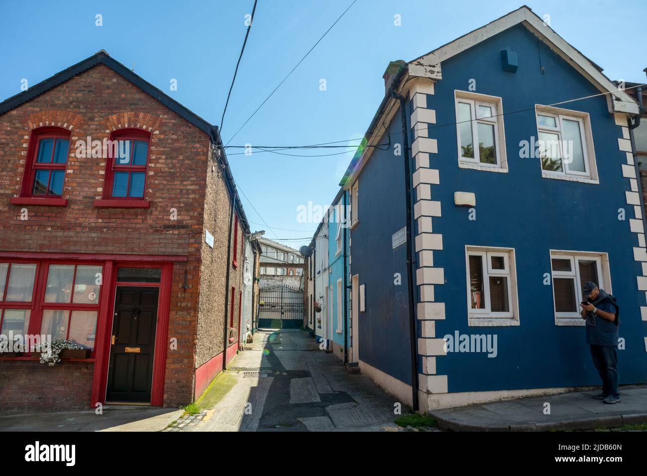 Dublin, Ireland June 1, 2022 Colorful houses in the center of Dublin