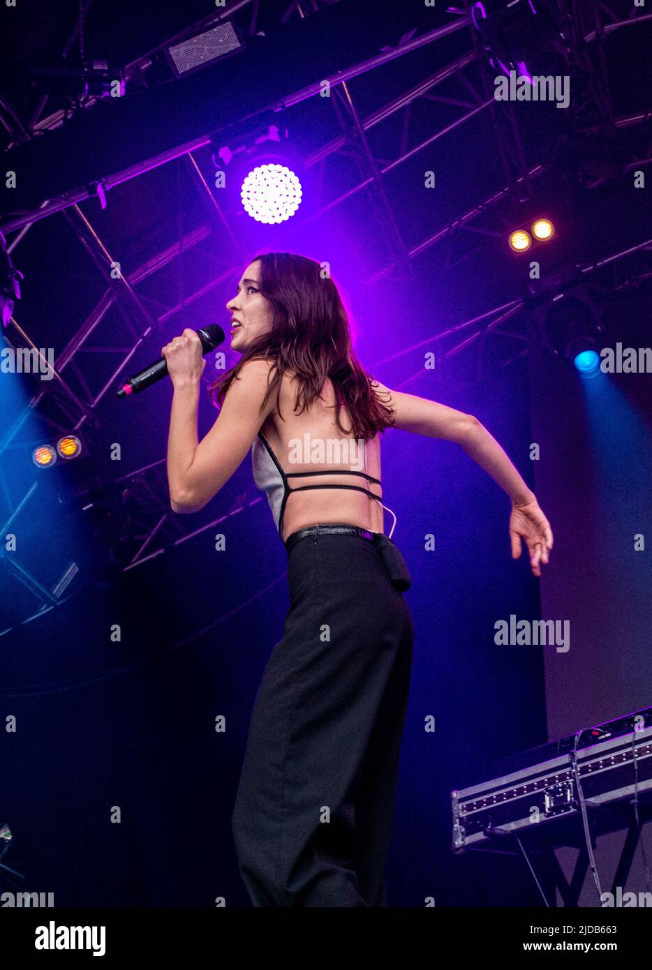 London, 19th June 2022. Confidence Man singer Janet Planet performing live at the Heritage Live Concert in Kenwood House, Hampstead. Picture Credit: ernesto rogata/Alamy Live News Stock Photo