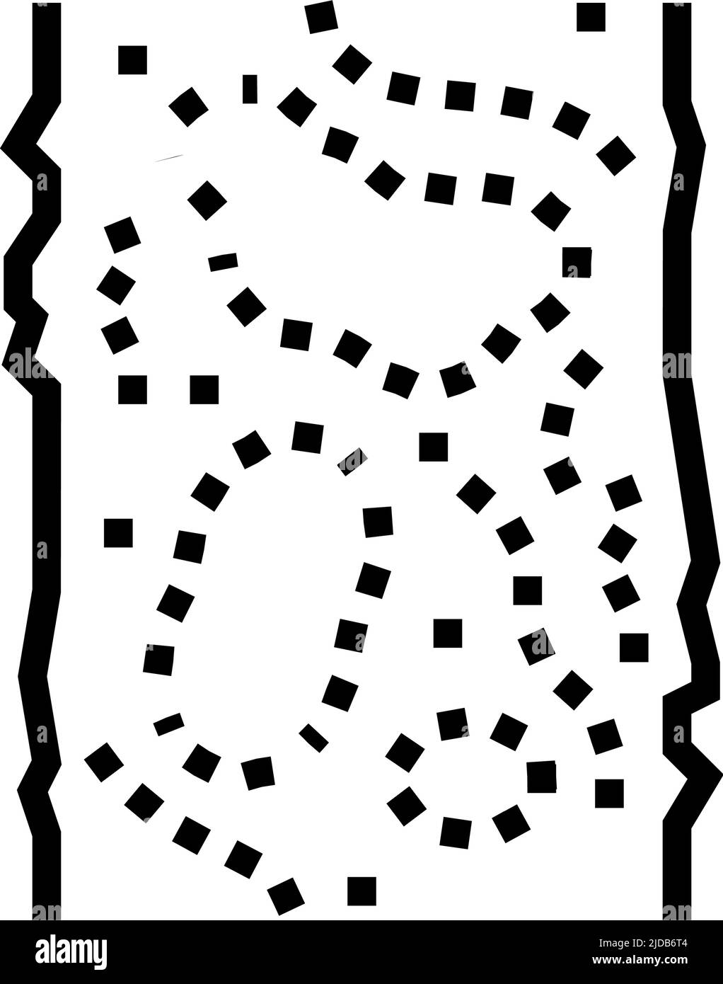 water bound macadam line icon vector illustration Stock Vector Image