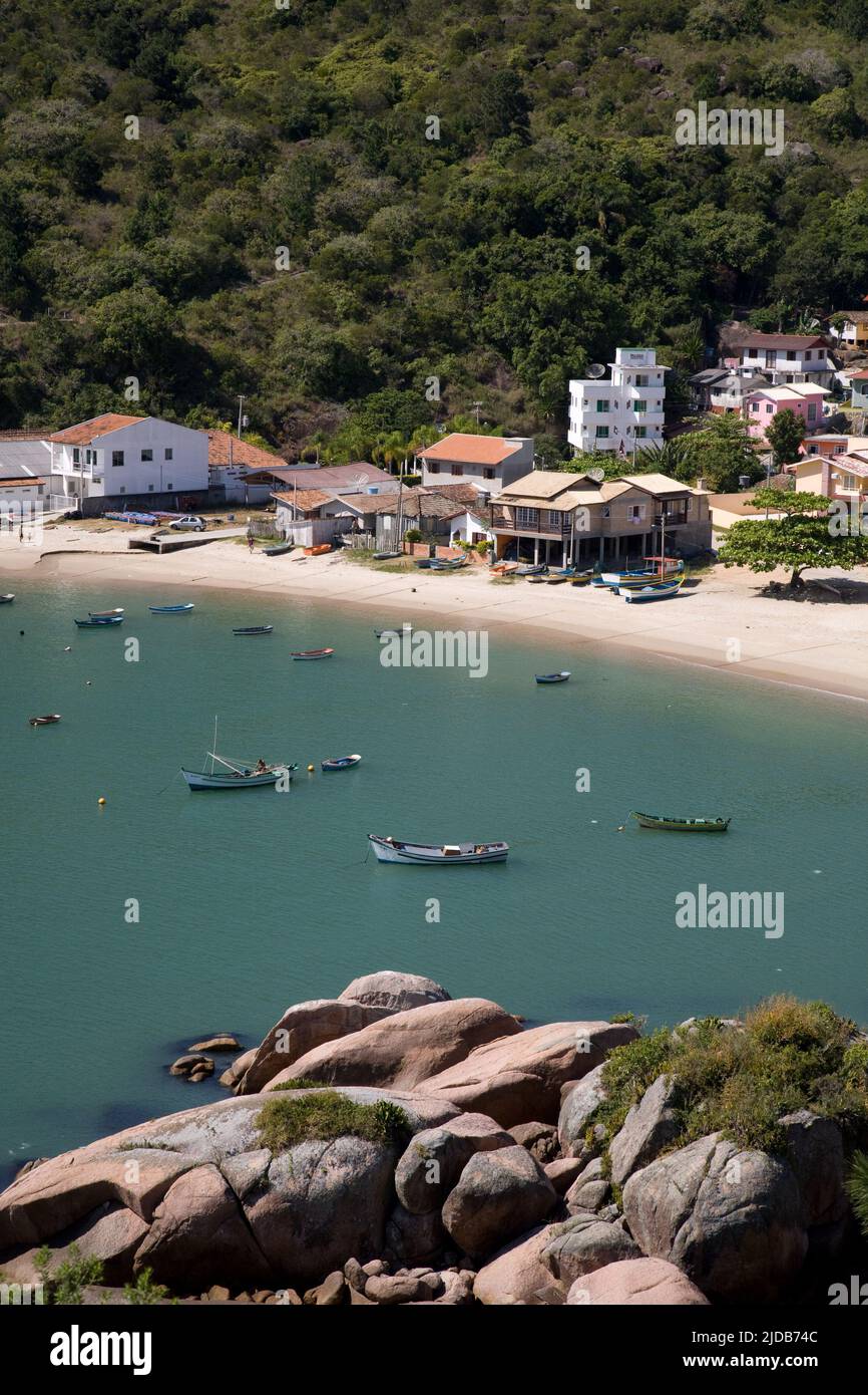 Ponta dos Ganchos Eco Resort, a Relais & Chateau property in Governador Celso Ramos, Santa Catarina, Brazil Stock Photo