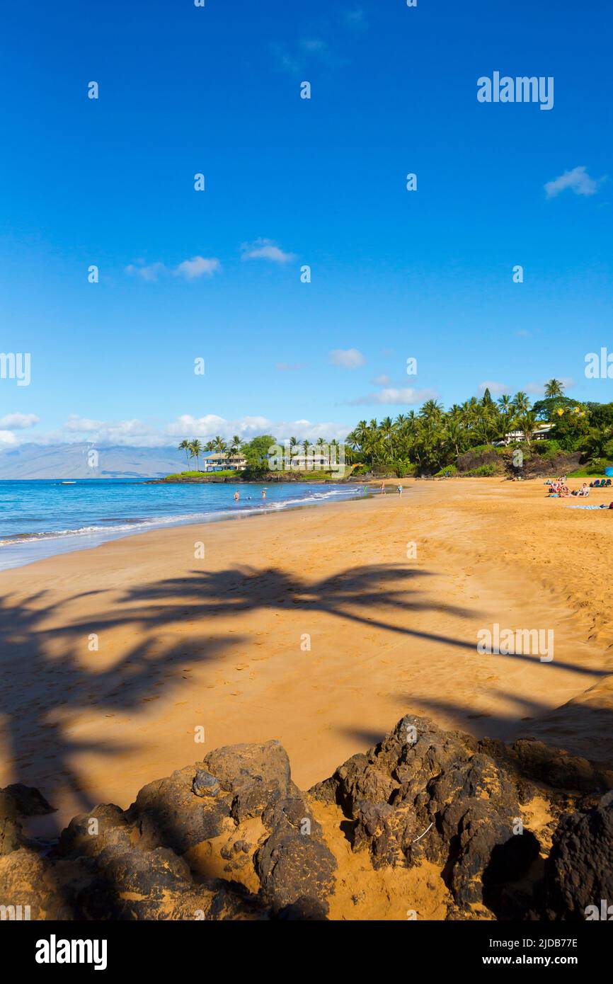 Polo Beach, Wailea, Maui, Hawaii Stock Photo