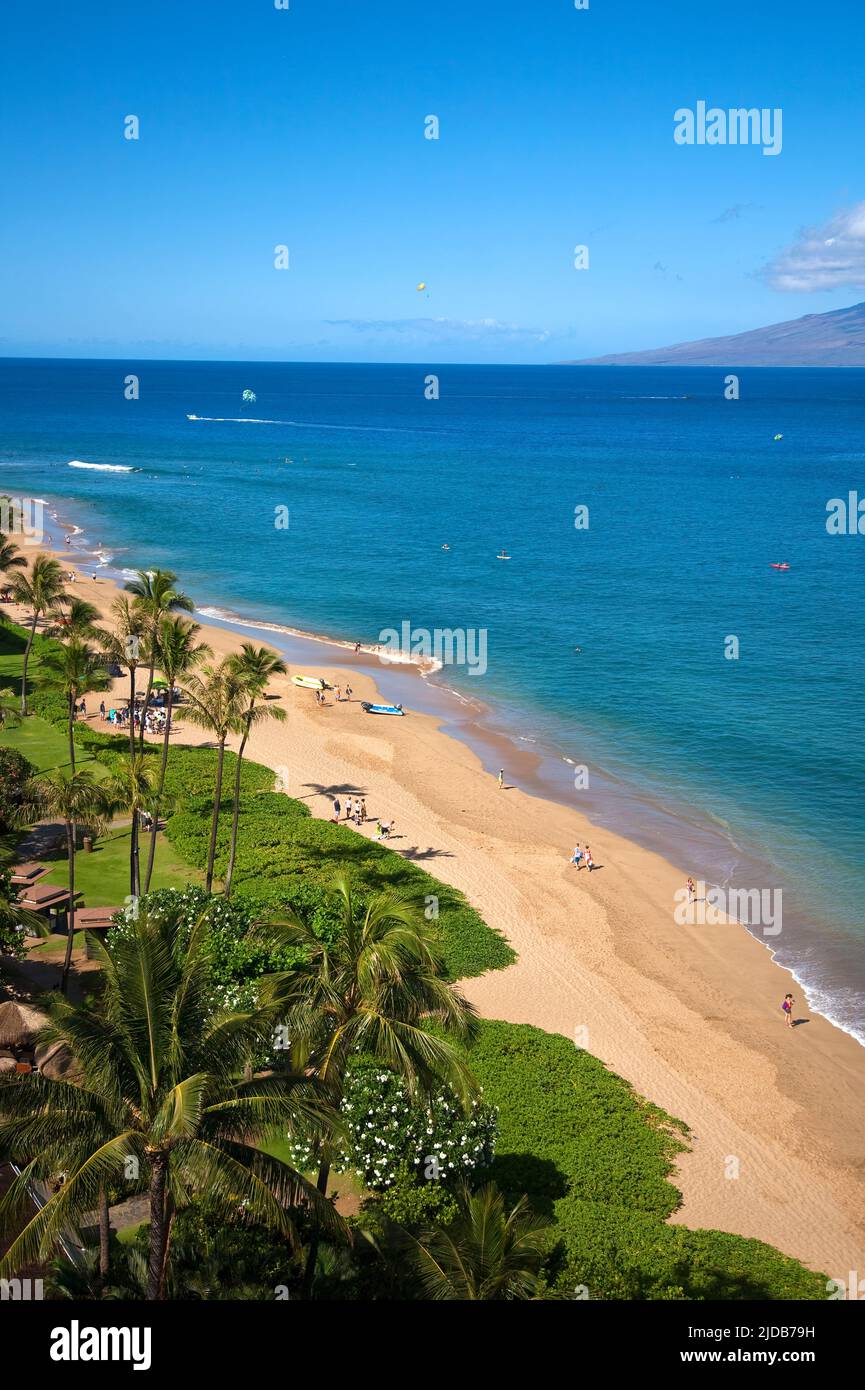 Kaanapali Beach, Maui, Hawaii Stock Photo