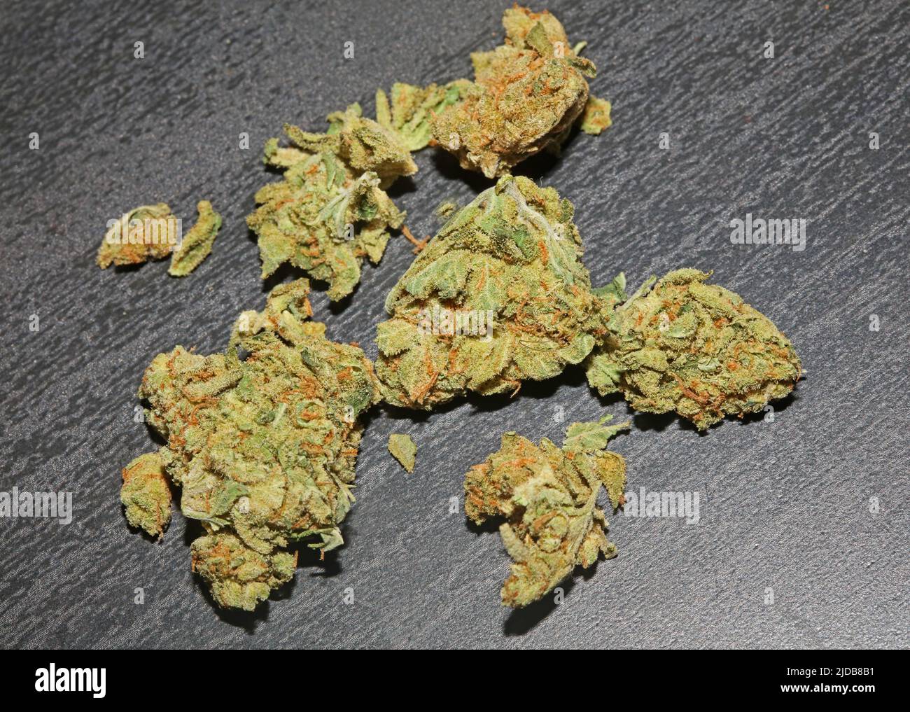 Marihuana buds close up in black background pure medical cbd super lemon  haze cannabis sativa family cannabaceae big size high quality print Stock  Photo - Alamy