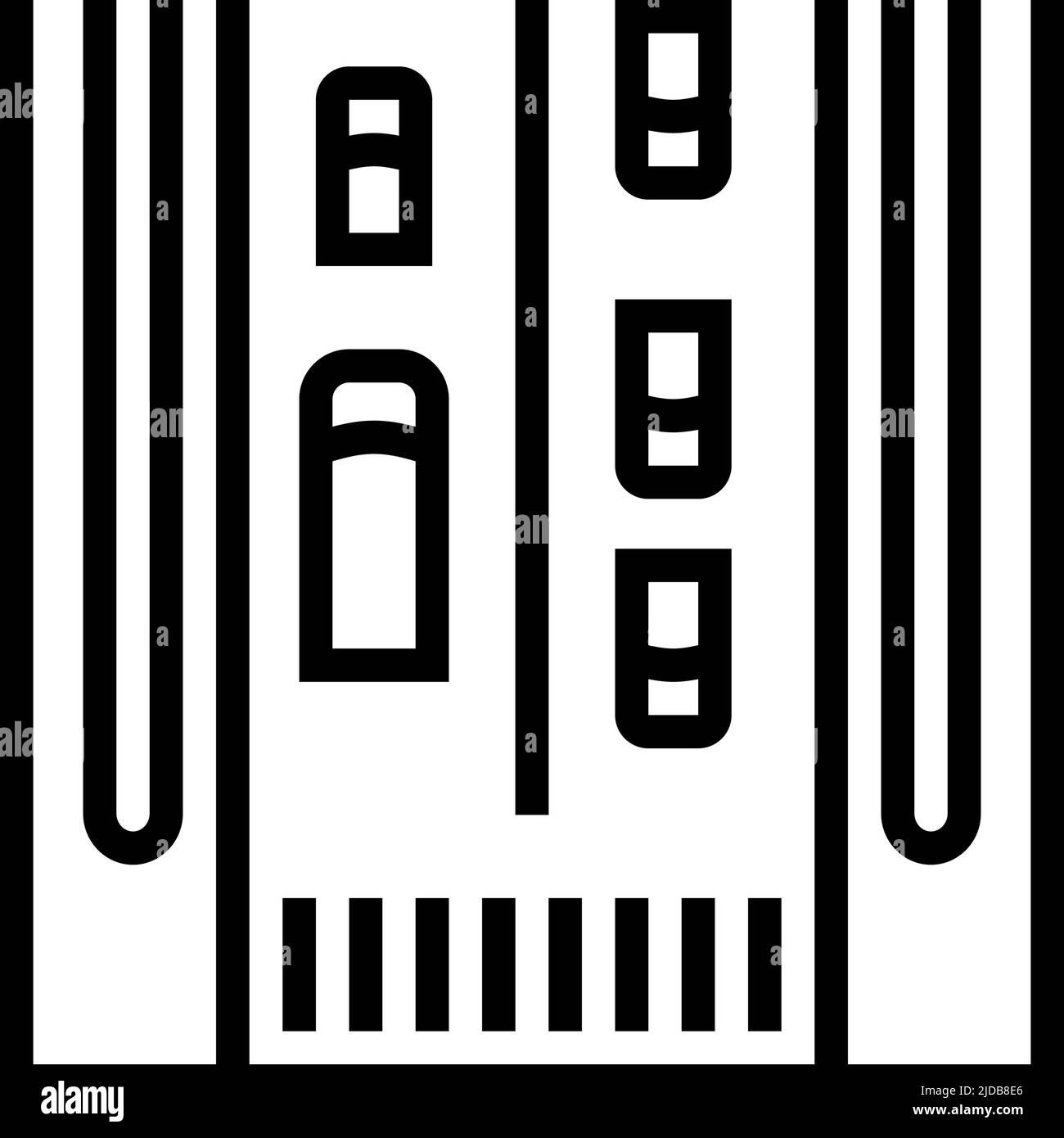 local street line icon vector illustration Stock Vector Image & Art - Alamy