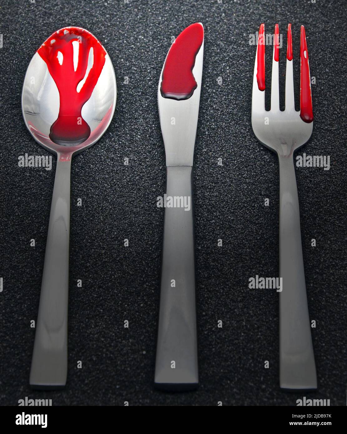 dinner cutlery Stock Photo