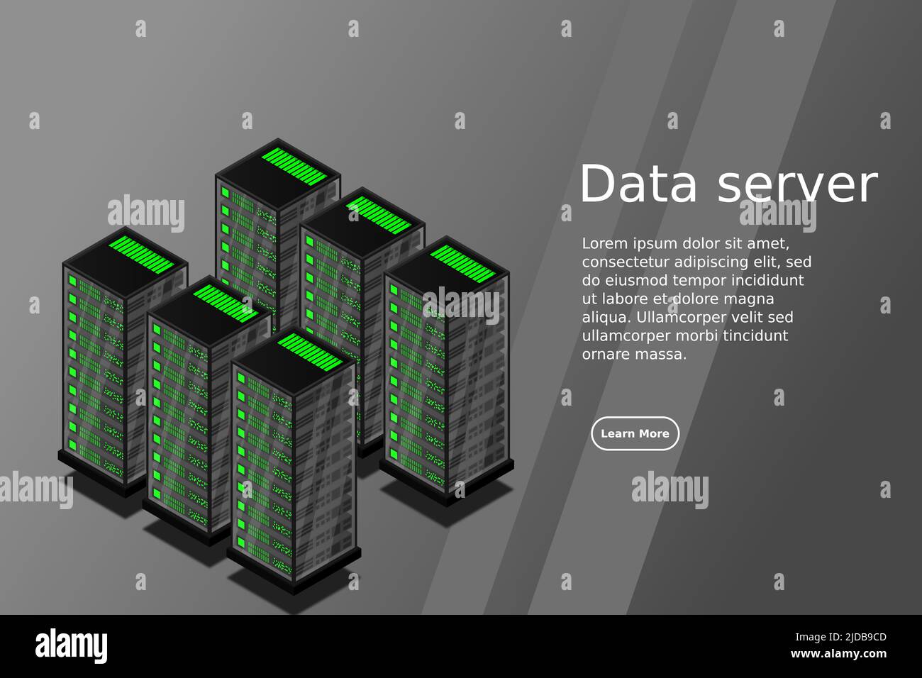 Mainframe, powered server, high technology concept, data center, cloud ...