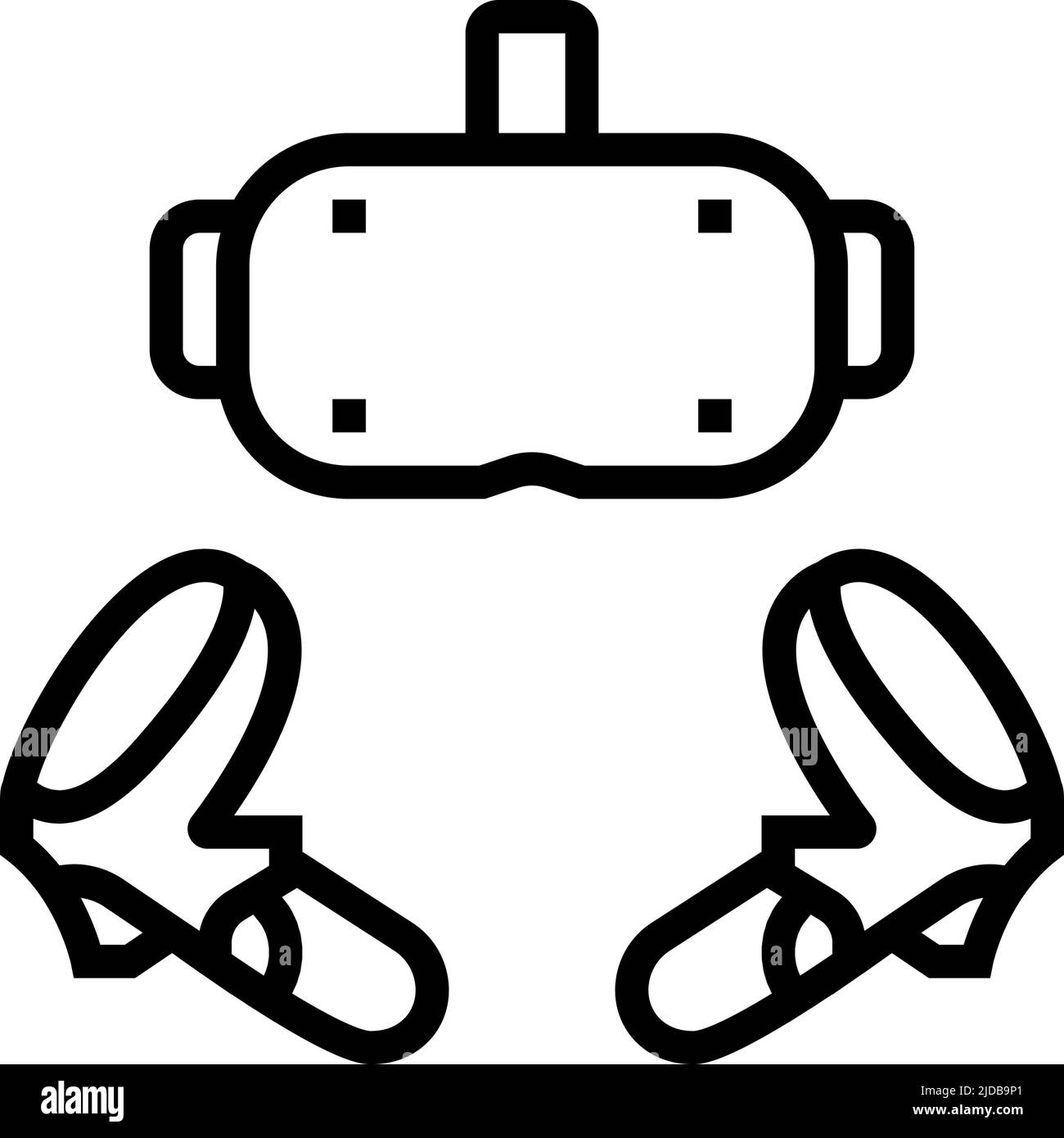vr headset line icon vector illustration Stock Vector Image & Art Alamy