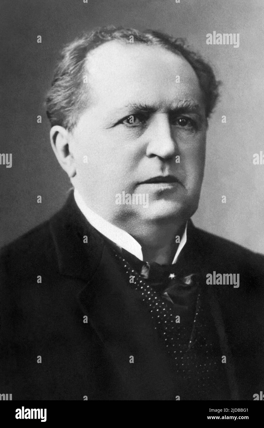 Abraham Kuyper (1837-1920), Prime Minister of the Netherlands between 1901 and 1905, and an influential Neo-Calvinist theologian and a journalist. Stock Photo