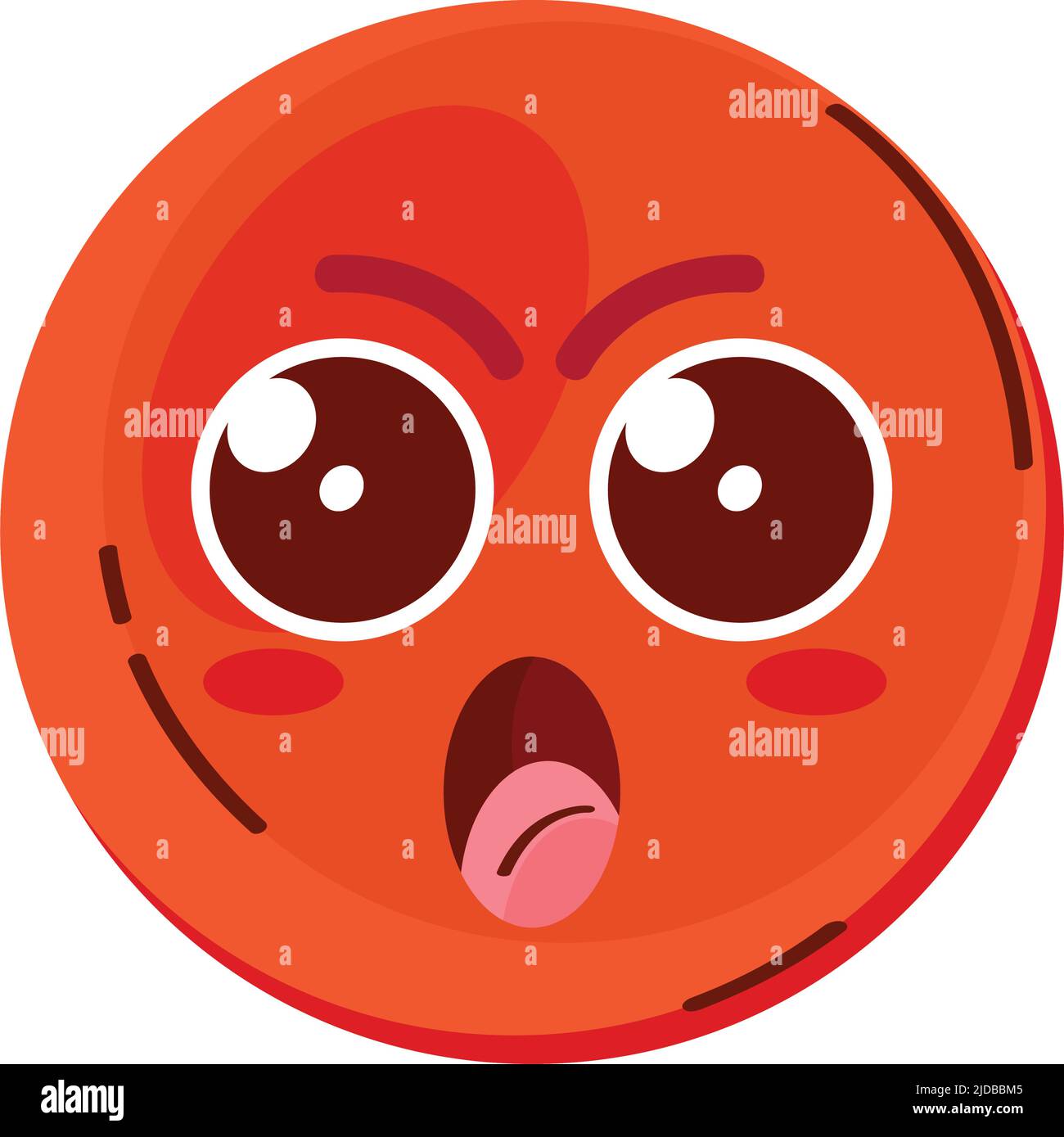 angry red head emoticon Stock Vector Image & Art - Alamy