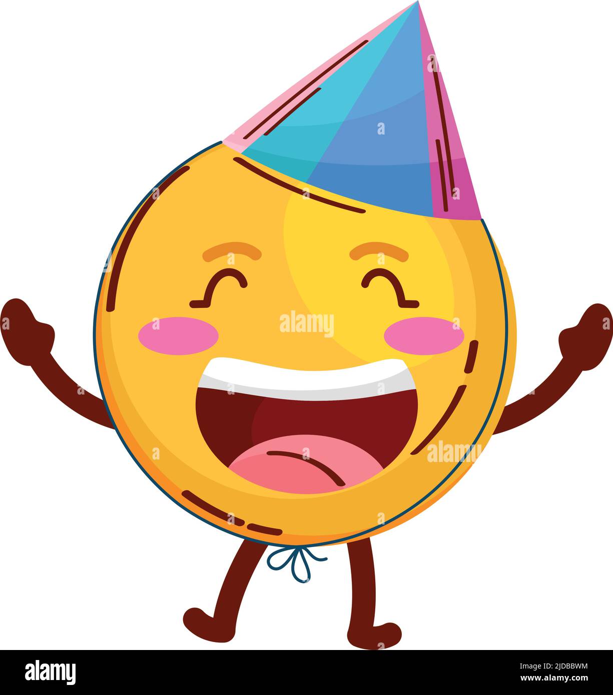 happy emoticon celebrating Stock Vector Image & Art - Alamy