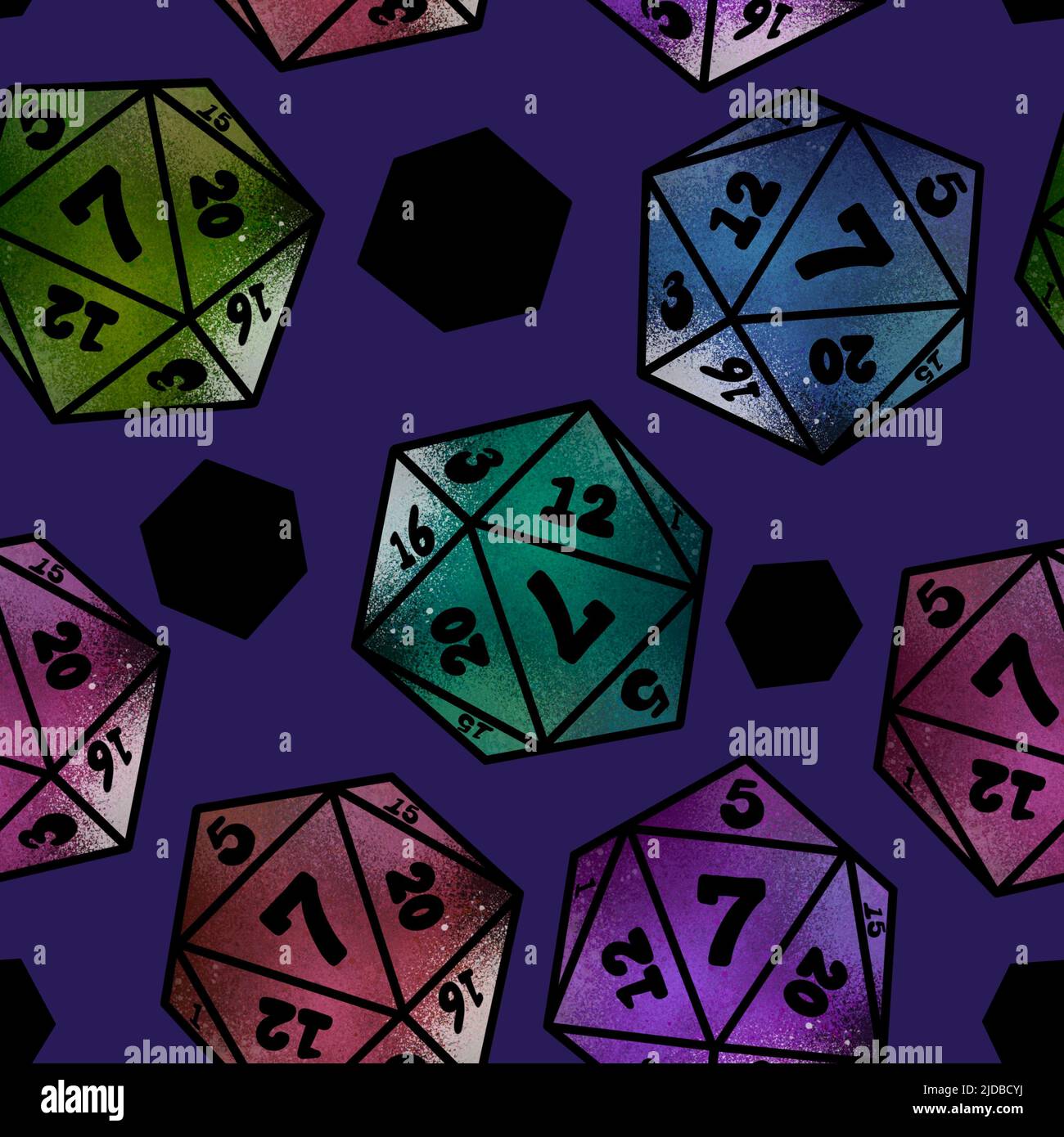 Kids seamless dice pattern for games and cards and fabrics and wrapping ...