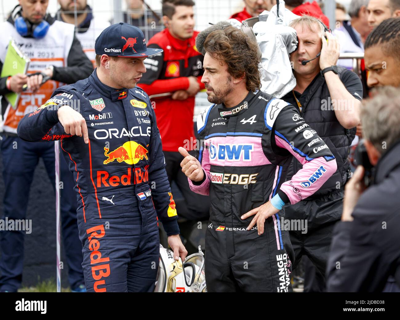 VERSTAPPEN Max (ned), Red Bull Racing RB18, ALONSO Fernando (spa ...