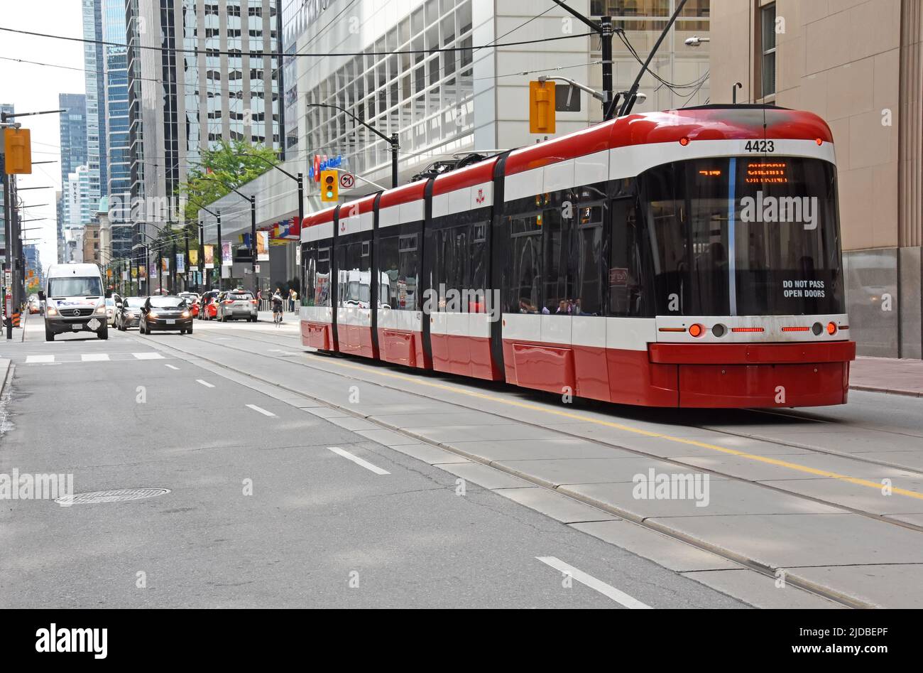 New streetcar, Toronto, Canada Stock Photo