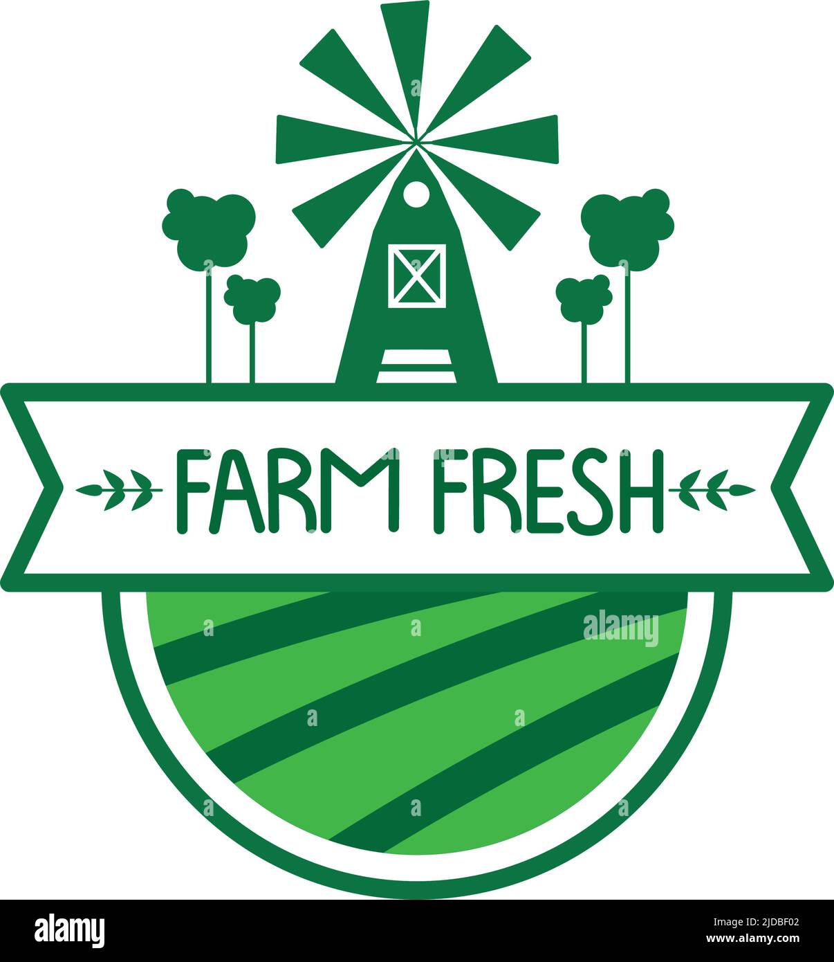 farm fresh with windmill Stock Vector Image & Art - Alamy