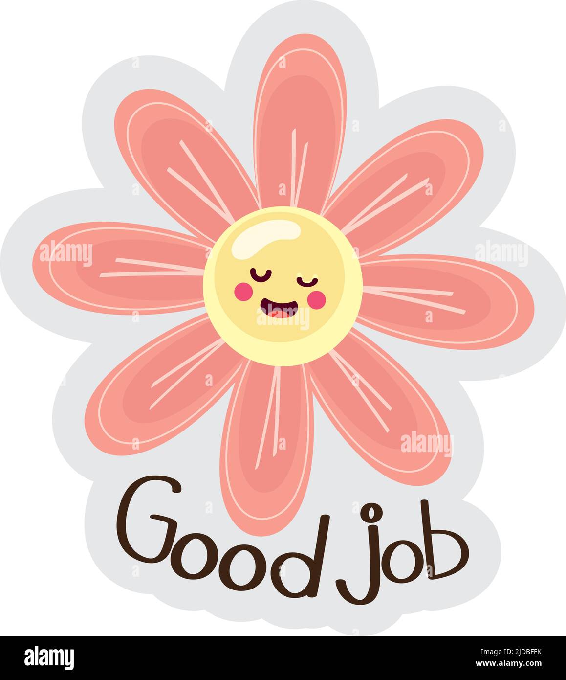 Great job stickers pack Vector illustration Stock Vector Image & Art - Alamy