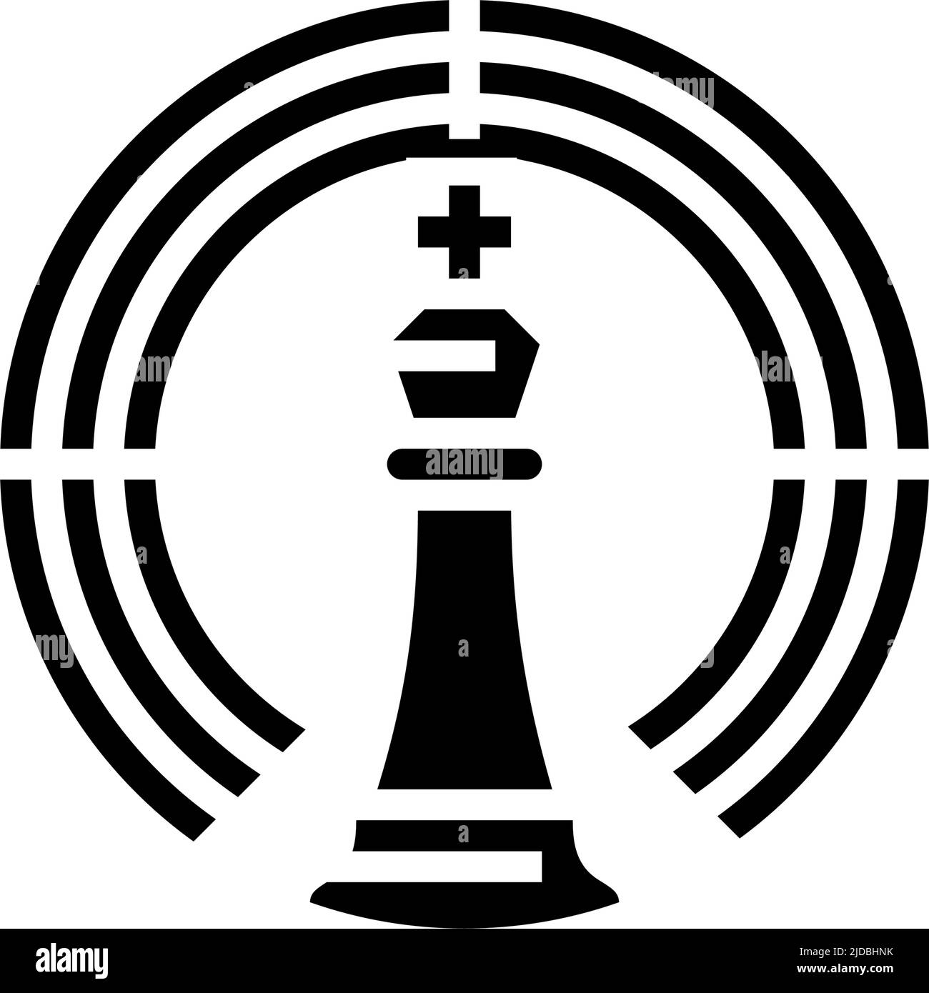 target of game glyph icon vector illustration Stock Vector Image & Art ...