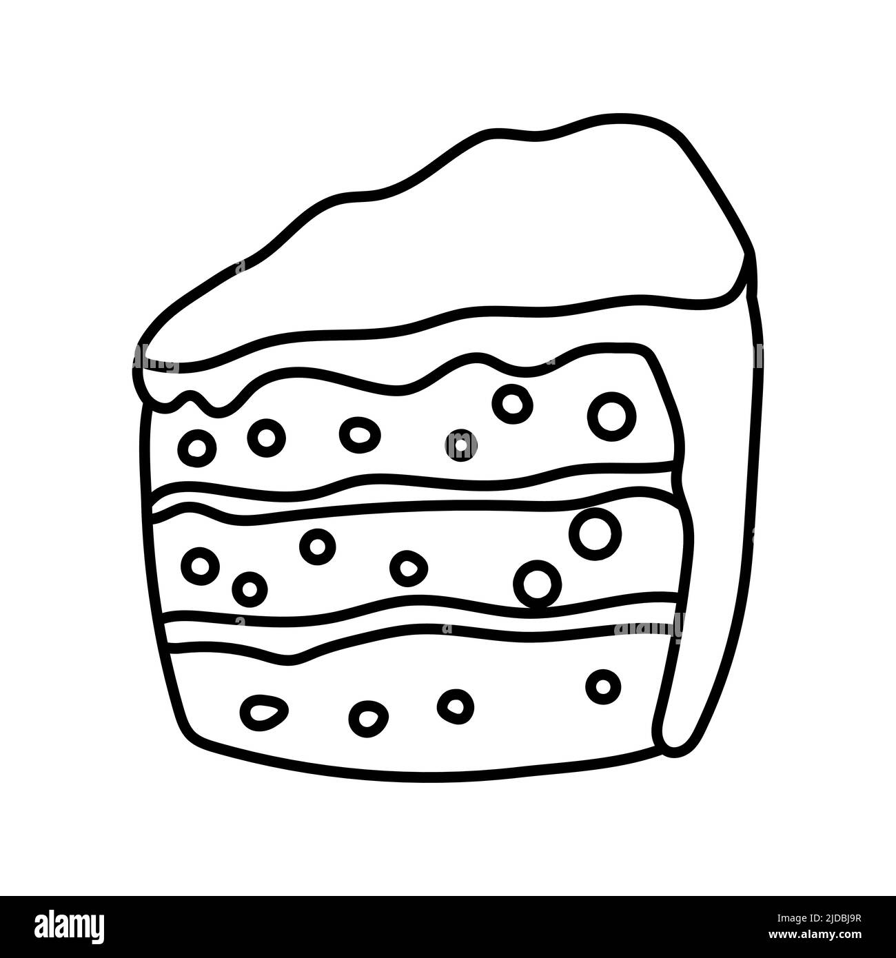Cake icon line style isolated vector Stock Vector Image & Art - Alamy