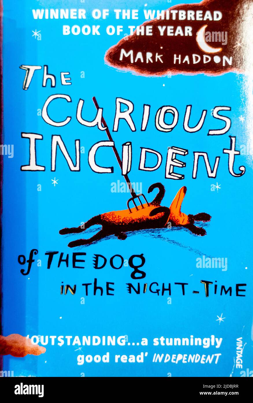 The Curious Incident of the Dog in the Night-Time -  Mark Haddon - book cover - 2003 Stock Photo