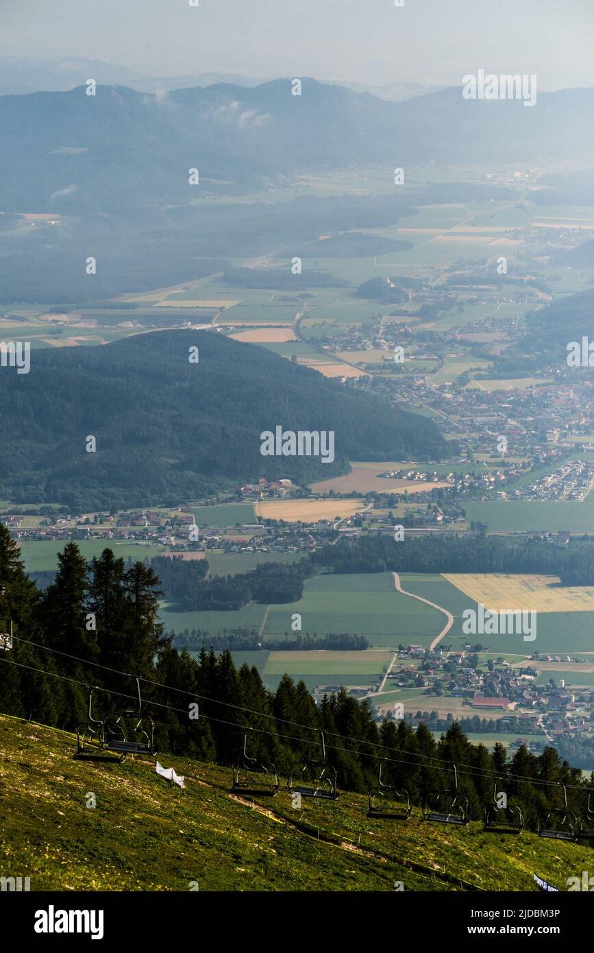 Mountain Landscape, Petzen, Austrian/Slovenian Border Stock Photo