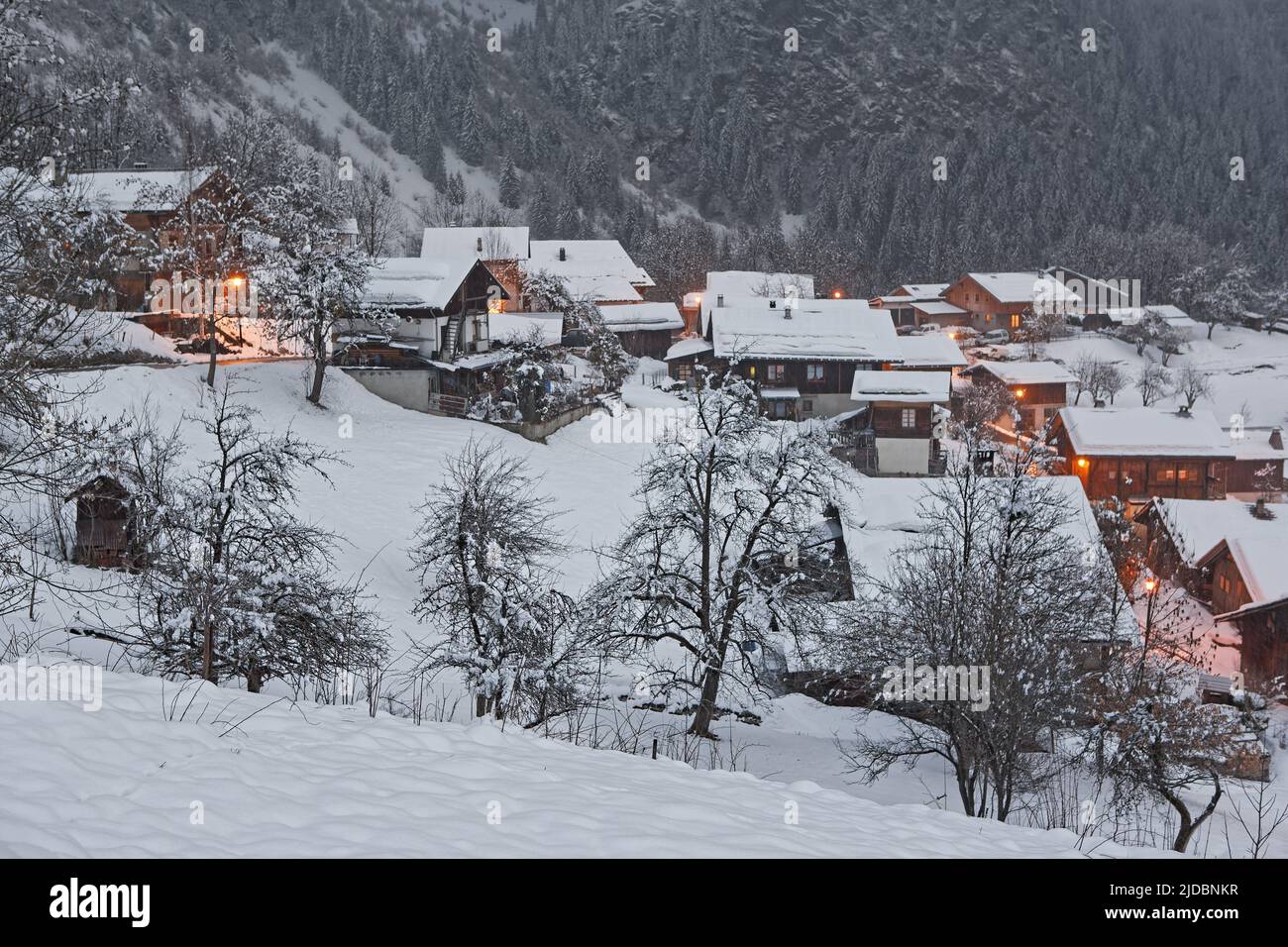 Novaz Servoz village hi-res stock photography and images - Alamy