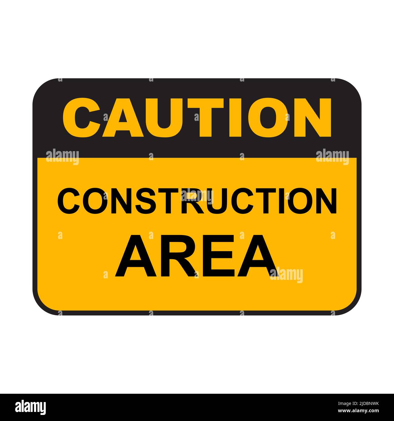 Caution construction area sign icon vector for graphic design, logo ...