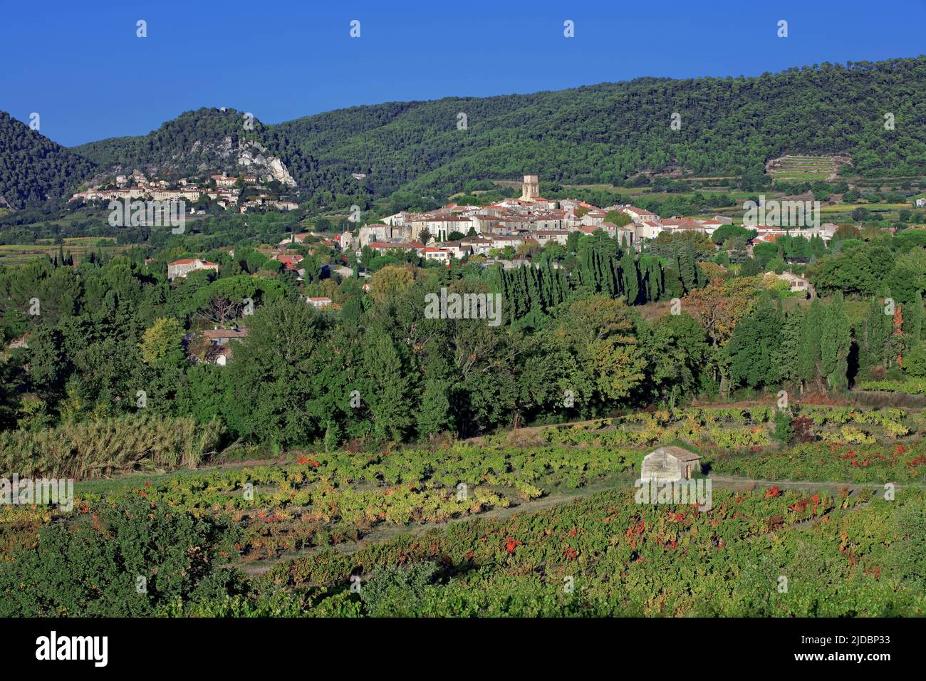 France, Vaucluse Sablet and Séguret, villages of the Pays des Dentelles de Montmirails Stock Photo