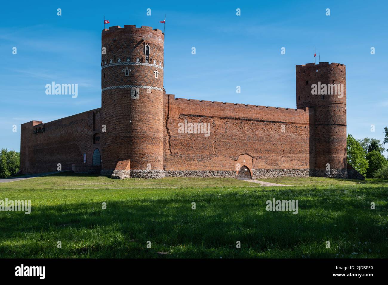 Castle of the Masovian Dukes in Ciechanow, Poland, built in the fourteenth to fifteenth century by the Masovian Duke Siemowit III. Stock Photo