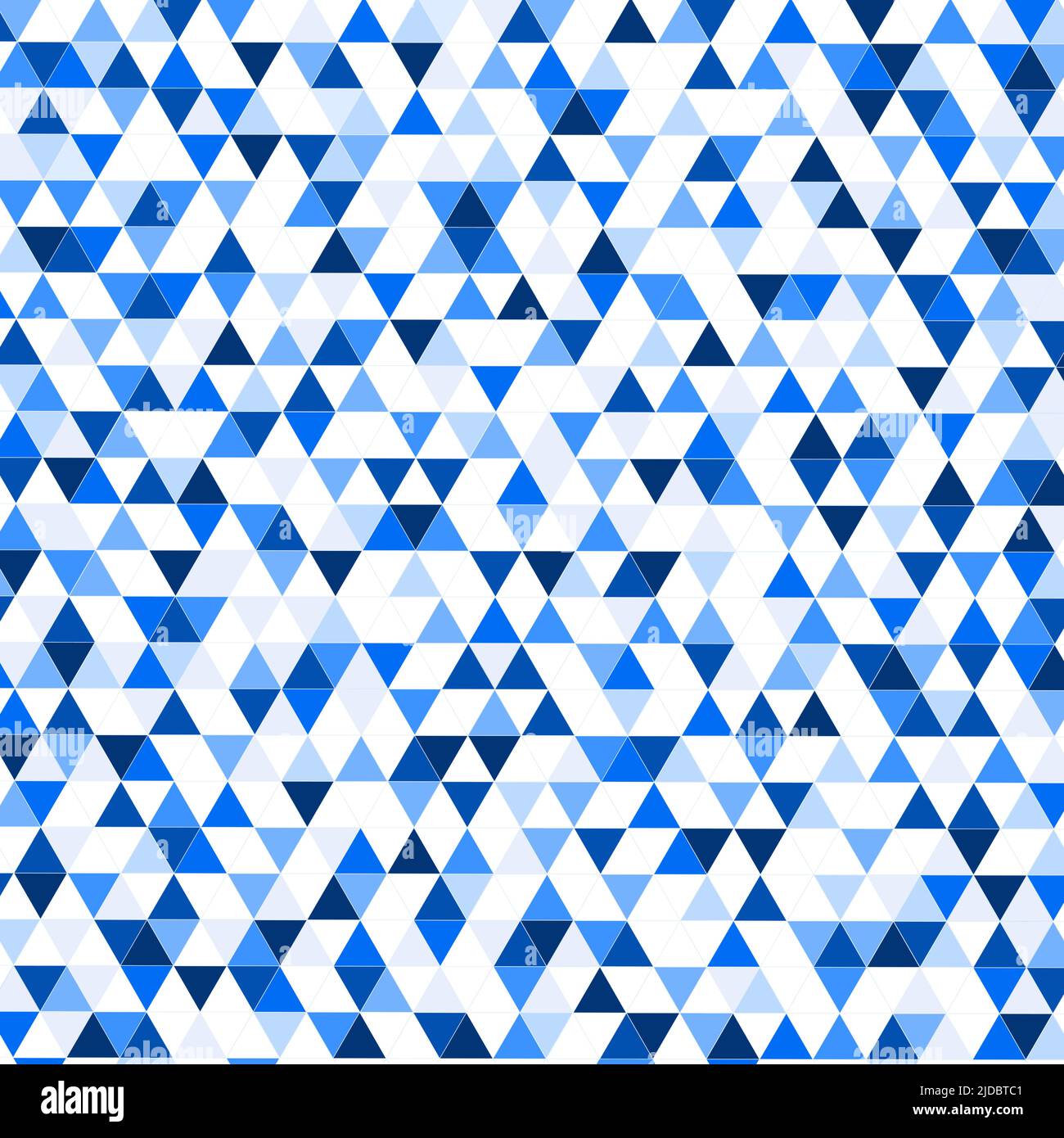 Blue triangles as decorative texture or background as 3d rendered illustration Stock Photo