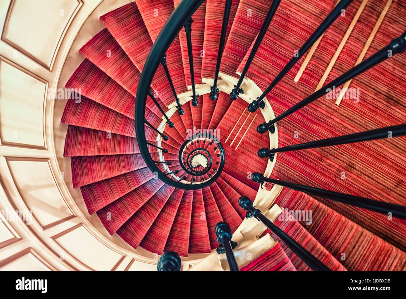 Spiral staircase architectural concept Stock Photo