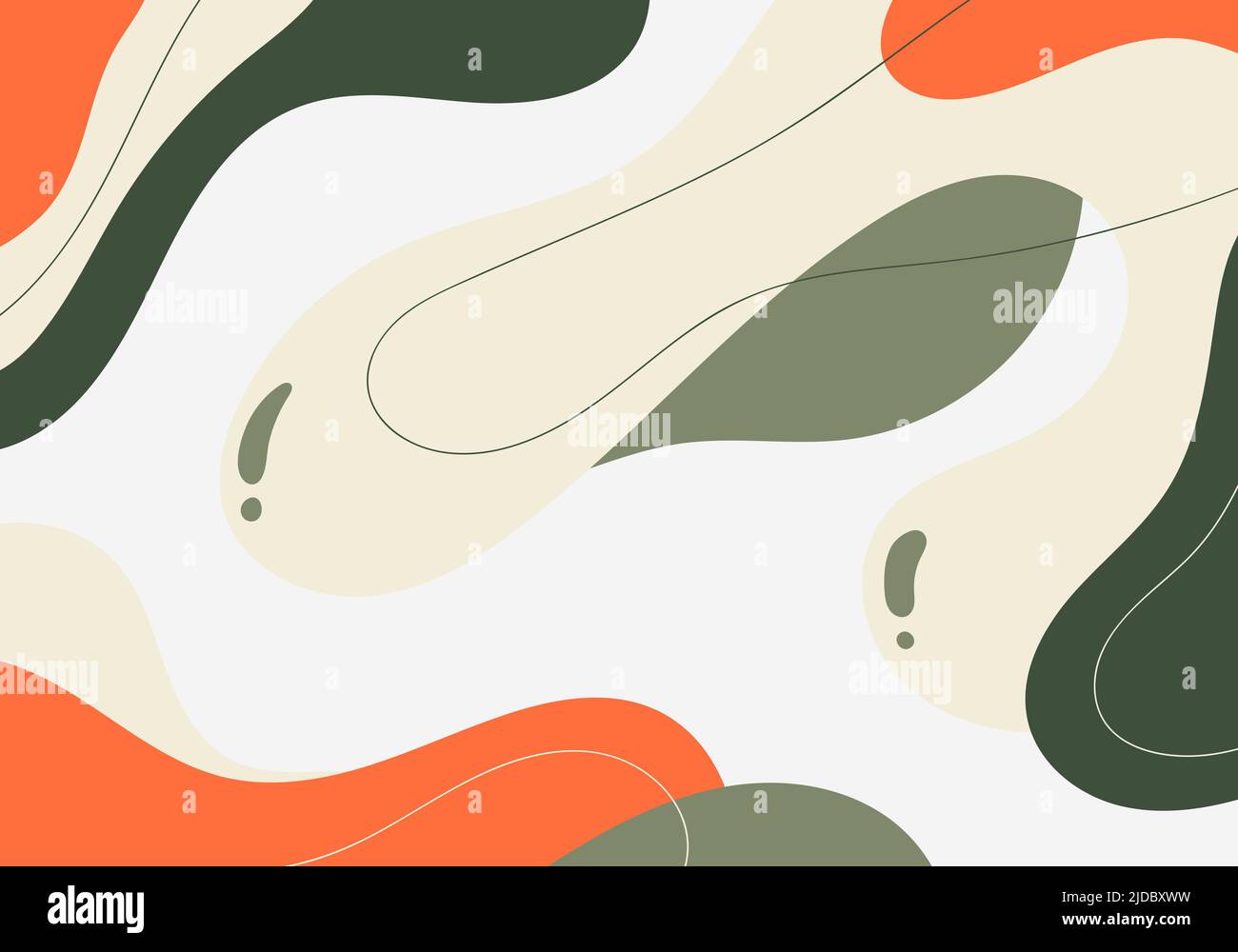 Abstract doodles template design decorative colorful style. Overlapping artwork template background. Vector Stock Vector