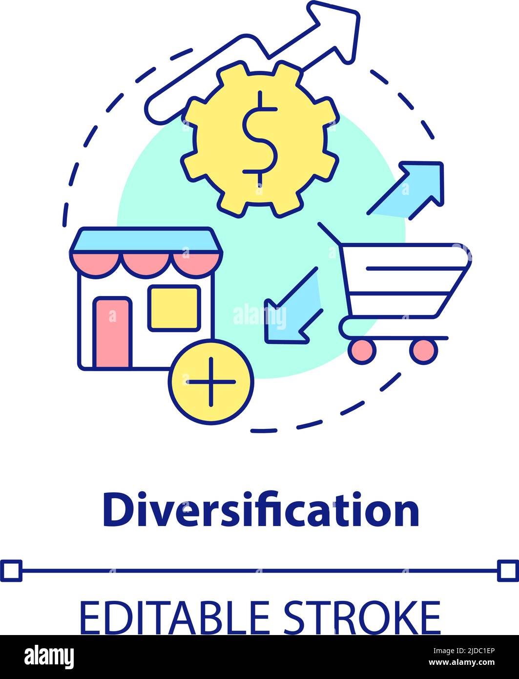 Diversification concept icon Stock Vector Image & Art Alamy