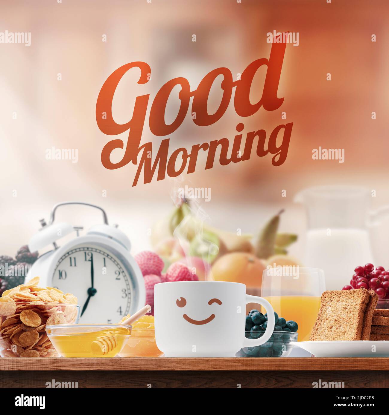 Good morning with breakfast cheap images