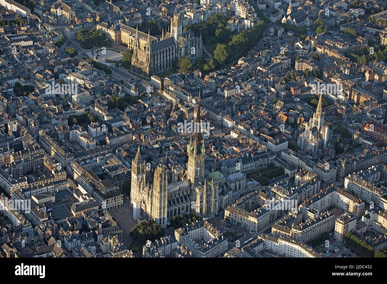 France, Seine-Maritime Rouen Golden City, city of art and history, (aerial view) Stock Photo